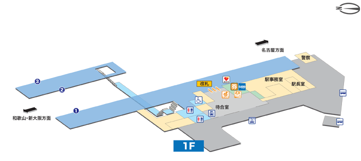 JR新宮駅構内図