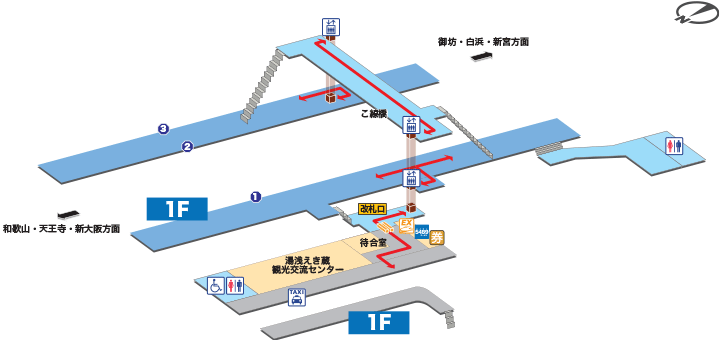ＪＲ湯浅駅構内図